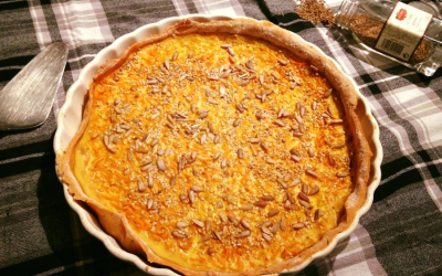 Recette de tarte aux carottes râpées et au cumin